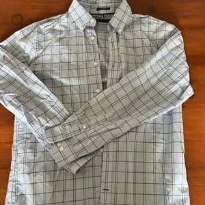 Tommy Hilfiger button down plaid dress shirt